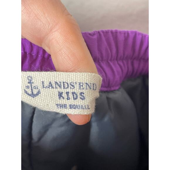 Lands End Kids Girls Snow Pants Purple Size 4 Grow-a-longs - Picture 3 of 8
